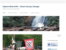 Tablet Screenshot of exploreblairsville.com